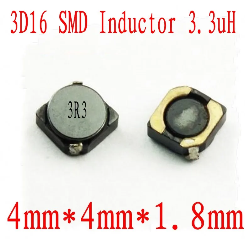 Новые SMD Индукторы 3D16 3.3UH чип индуктор 4*4*1 8 мм CDRH 3R3 Защитная индуктивность