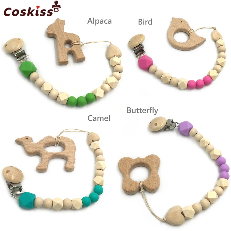 Детский Прорезыватель для зубов Органическая деревянная игрушка грызунок в виде