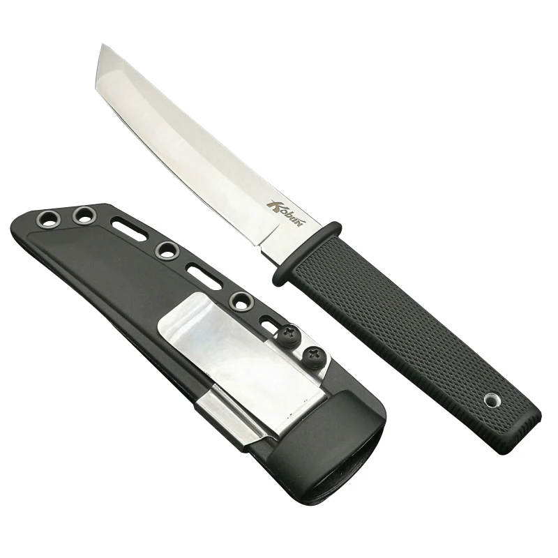 ToughKeng Cold Tanto нож с фиксированным лезвием Kydex оболочка 440 стальное лезвие охотничьи