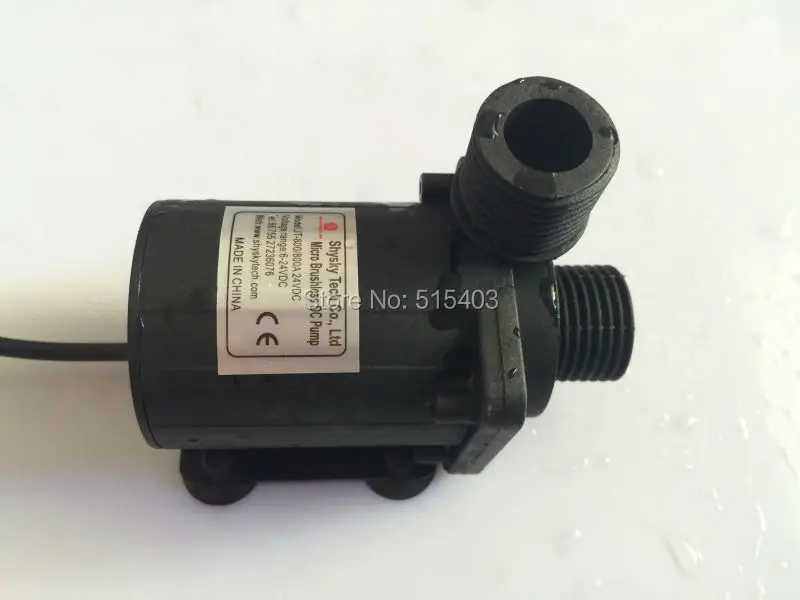 2 шт./лот микро безщеточный насос постоянного тока 24 В максимальной подъемной высотой 5 м, потоком 1100 л/ч при температуре 100 °C, низким уровнем шума для водонагревателя, прессования водопроводных труб и матрасов.