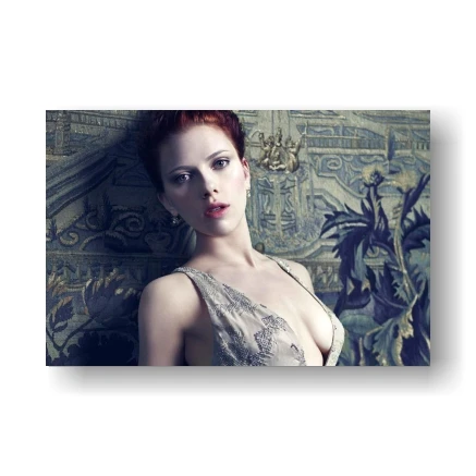 Светло-серый Scarlett плакат Йоханссон 48 дюймов x 32 дюймов/36 дюймов x 24 дюймов - Цвет: Светло-серый