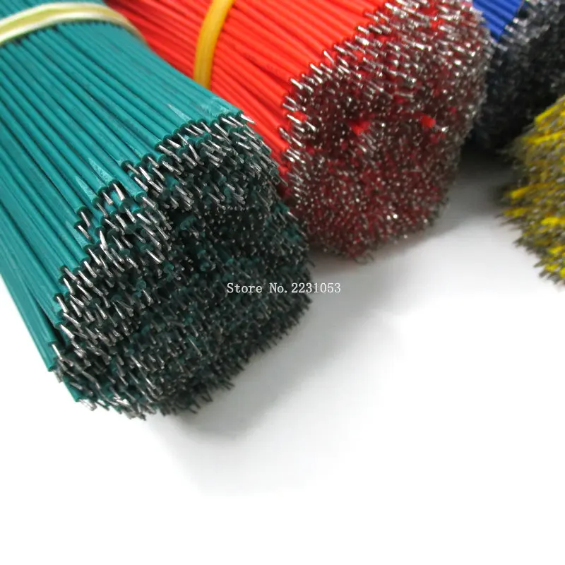 50 шт./лот 1007-24AWG оловянный кабель для пайки ПП 24AWG 20 см 200 мм Fly Перемычка провода кабель оловянные проводящие провода разъем провода