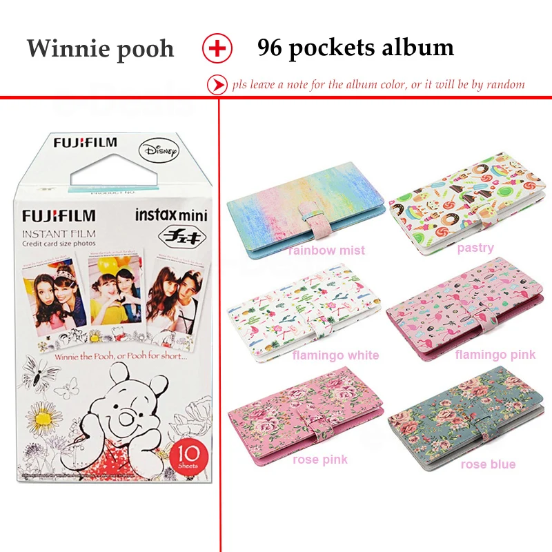 Пленка моментальной печати Fujifilm Instax Mini Winnie the Pooh 10 листов fr 9 8 7s 70 90 25|Фотоплёнка| |