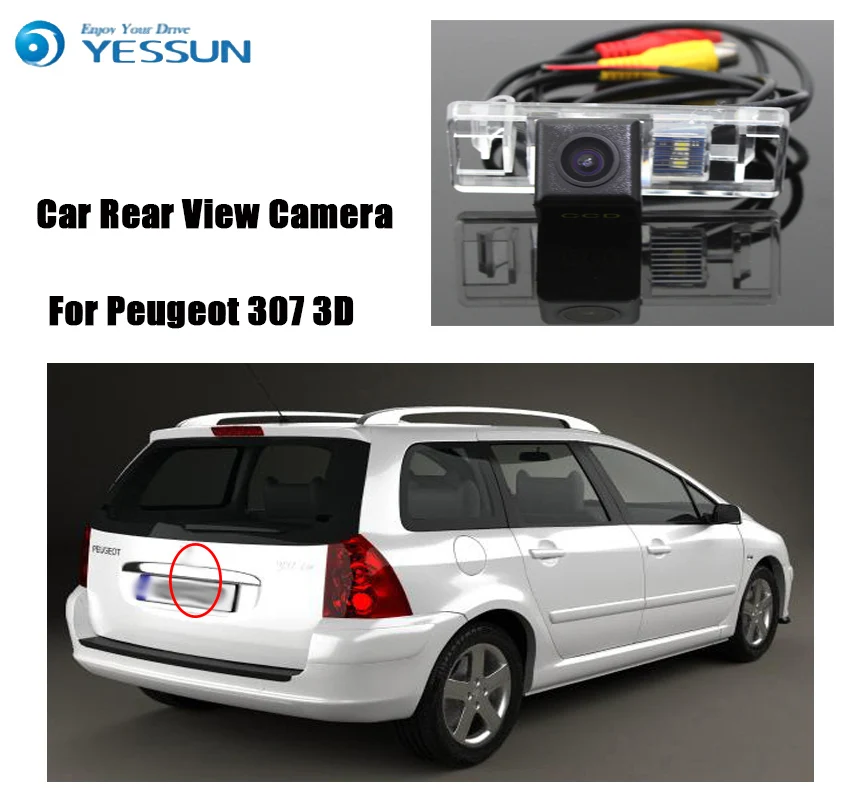 YESSUN для Peugeot 307 3D 5D хэтчбек камера заднего вида HD CCD ночного видения hd вида|hd ccd|rear view