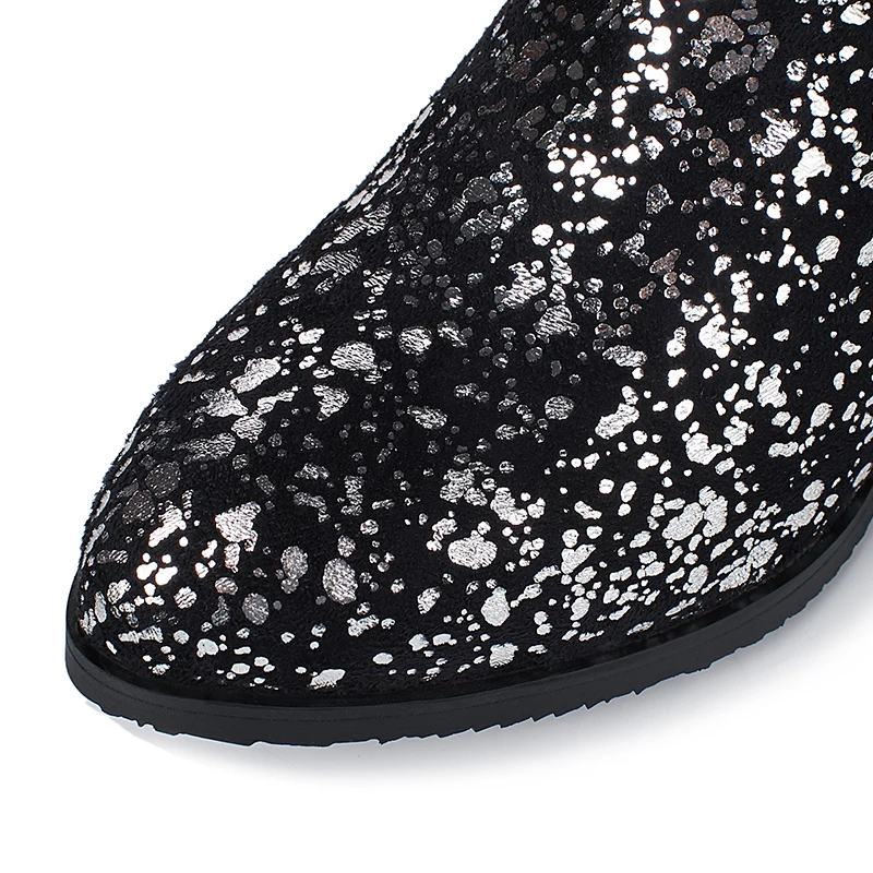 Новинка сезон весна-зима блестящие женские ботинки модные повседневные Теплые