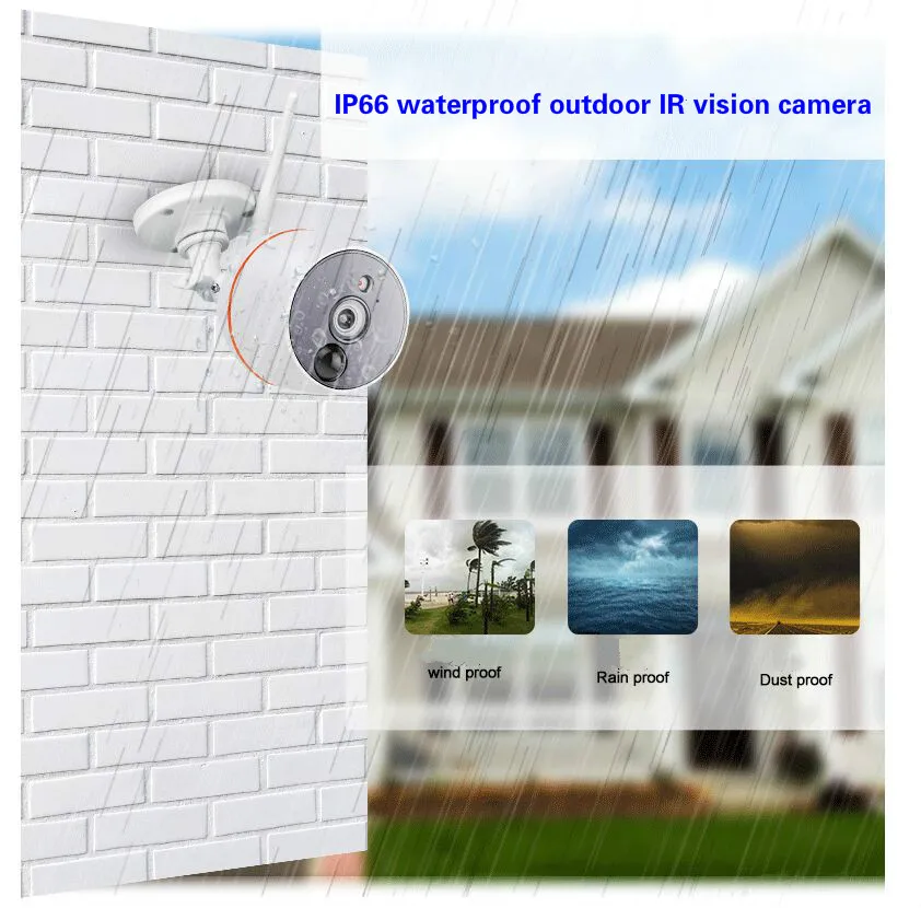 2MP 2ch мини NVR комплект 1080 P PIR тепловой индукции Wi-Fi ip-камер Авто матч интернет P2P камеры видеонаблюдения дома безопасности