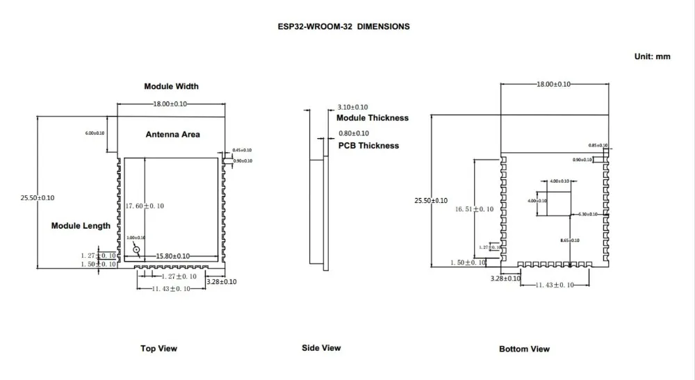 ESP32-WROOM-32 модуль ESP32 чипы ESP-32 модуль Wi-Fi+ Bluetooth жена BLUETOOTH 4,2 двойной процессор 32 Мбит/4 Мб, 16 Мб/128 Мбит