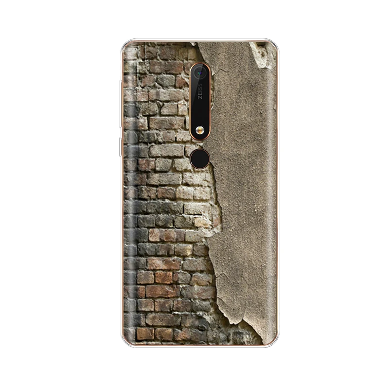 Силиконовый чехол для nokia 6 6,1 8 для nokia 6 чехол для nokia 6. 1 plus Мягкий ТПУ чехол для задней панели телефона чехол бампер узор - Цвет: NO.38