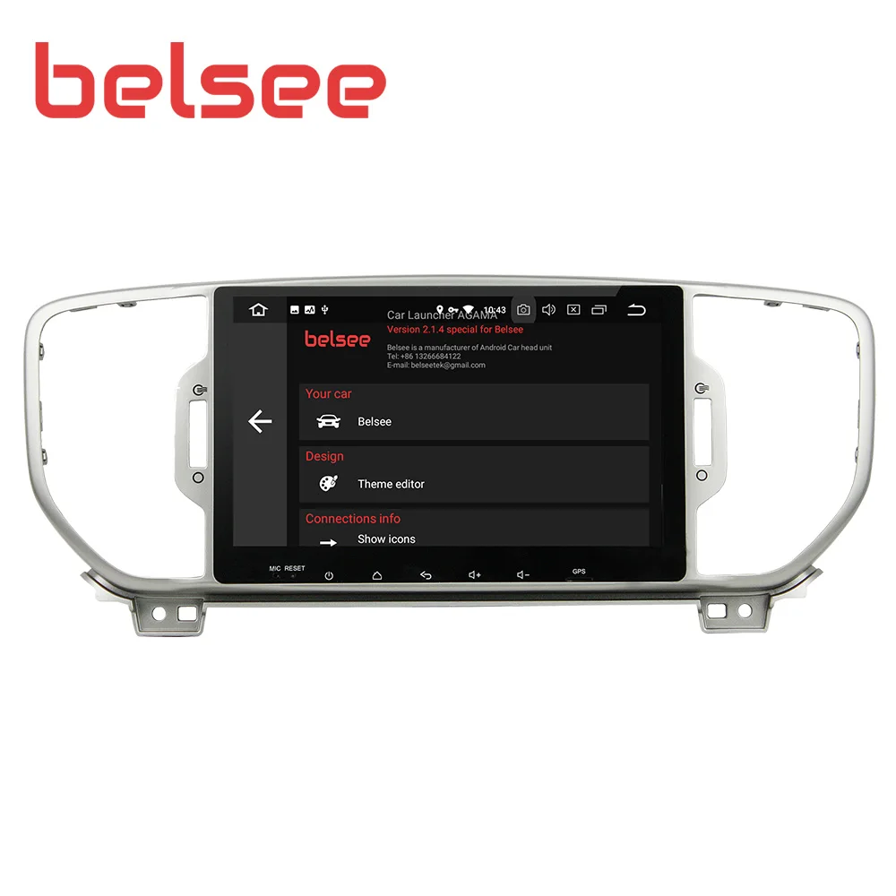 Belsee Kia Sportage 2016 2017 2018 4 Гб 64 8 ядер 9 дюймов HD экран Android 0 автомобильное радио стерео