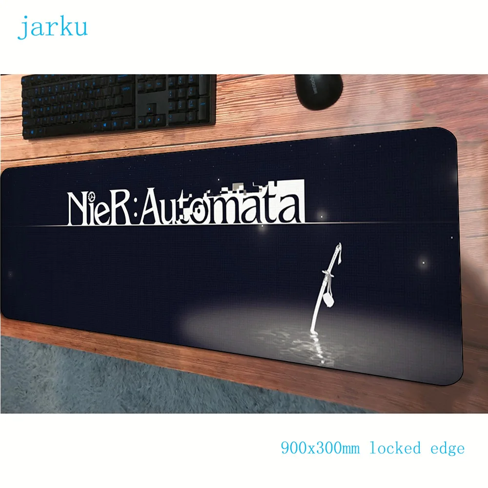 Nier коврик для мыши 900x300 мм, коврики для компьютерной мыши в стиле аниме, игровые аксессуары, подставка для запястья, большой коврик для мыши, клавиатура, игры, pc gamer