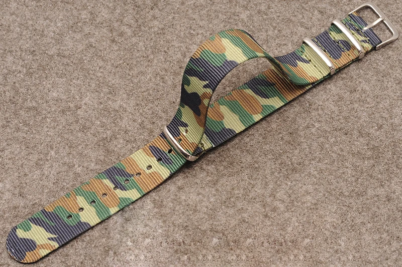 Аксессуары для часов нейлоновый холщовый Камуфляжный полевой ремешок уличный