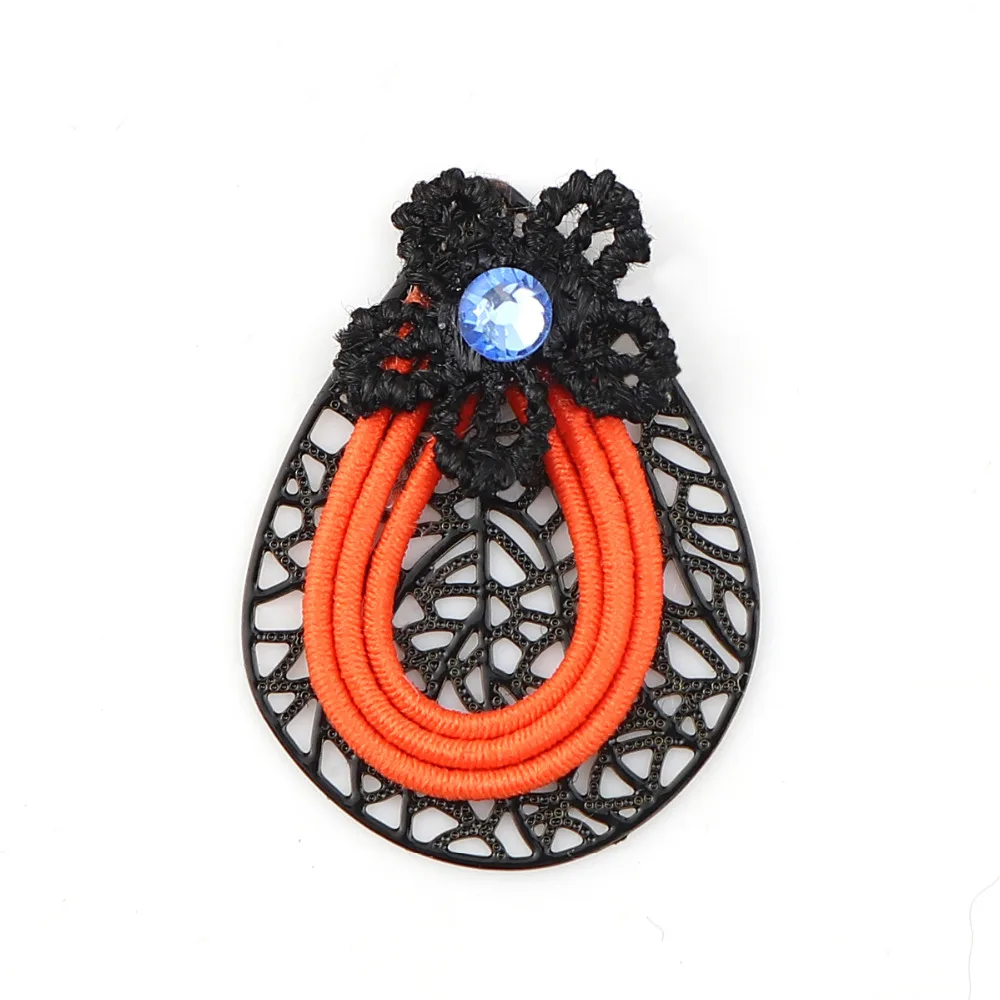Модные медные и эластичные Подвески DoreenBeads подвески в виде капель черные цветные