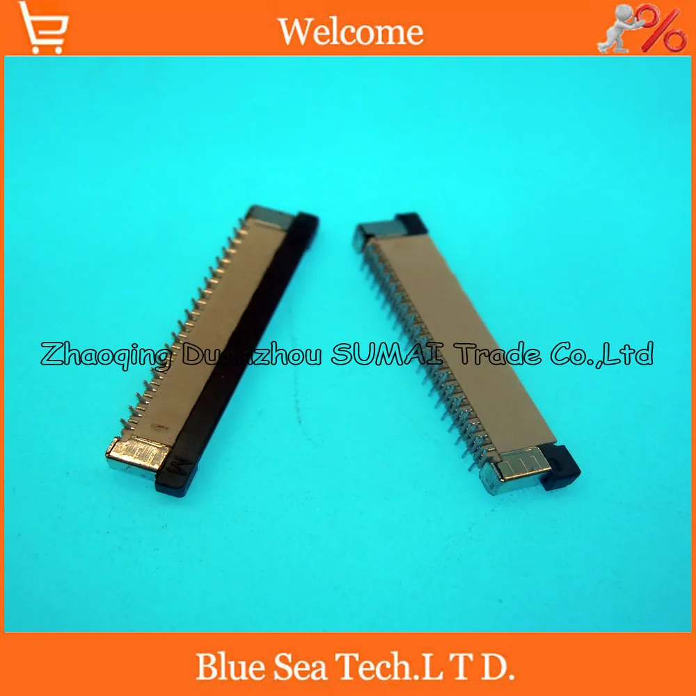 

37Pin Erect SMD type Staggered Pin FPC/FFC 37 Pin 0.5mm cable connector socket for LCD screen of DVD/GPS/MP3/PDA/Phone ect.