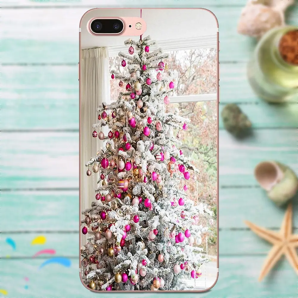 Soft Silicone TPU Transparent Capa Case Beauty Christmas Tree For Huawei Mate 7 8 9 10 20 P8 P9 P10 P20 P30 Lite Plus Pro 2017 | Мобильные