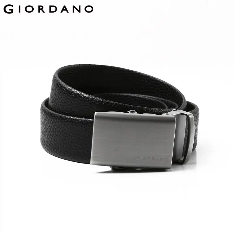 Giordano 2-х слойный кожаный ремень с автоматической пряжкой данная модель ремня