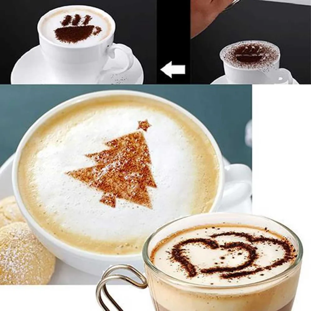 16 предмета кофейные трафареты для торта Barista Fancy Art инструменты кофе