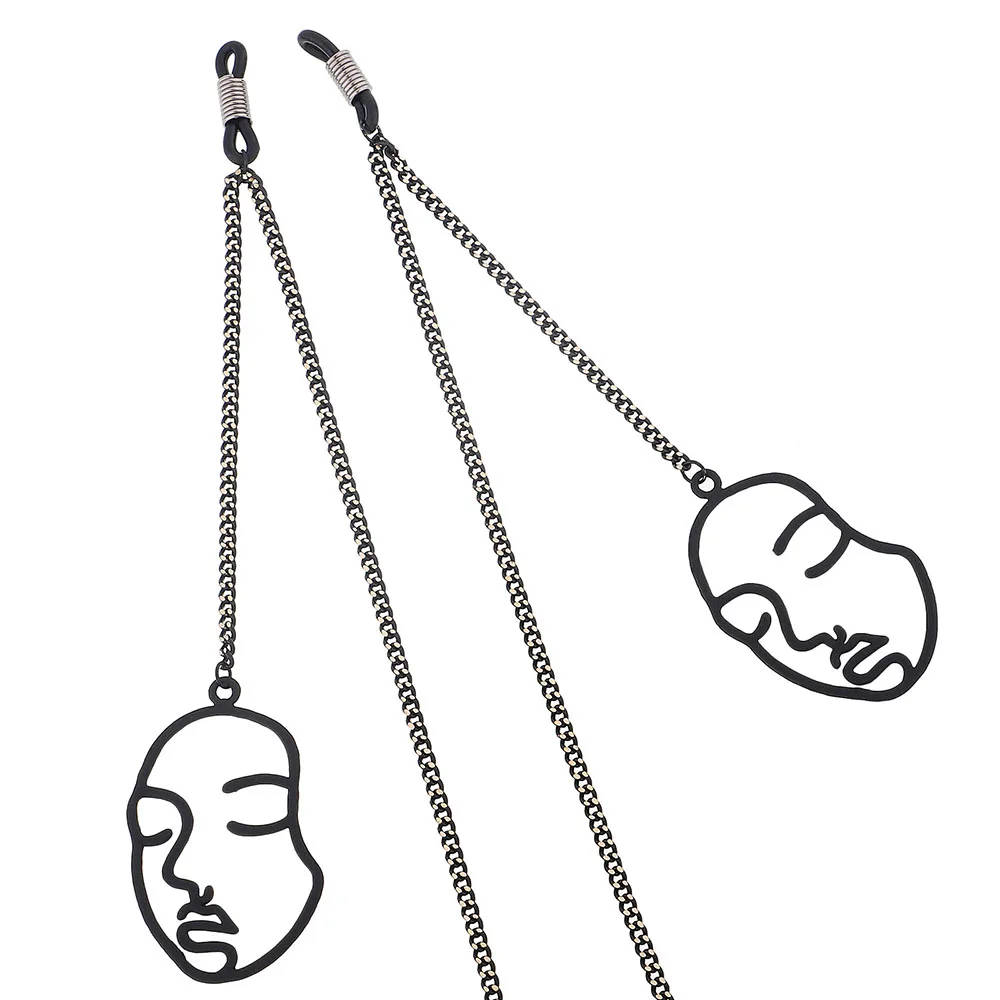 Ожерелье для маски лица солнцезащитных очков ремешок ожерелье медный дорожный