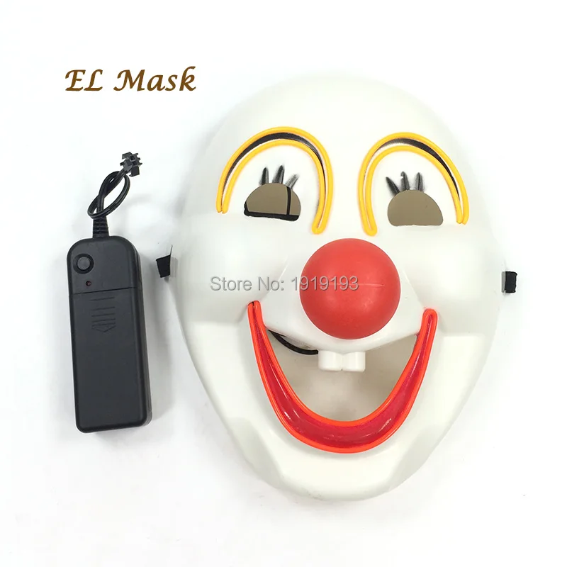 Новое поступление праздничная светодиодная маска EL для Хэллоуина Пасхальная