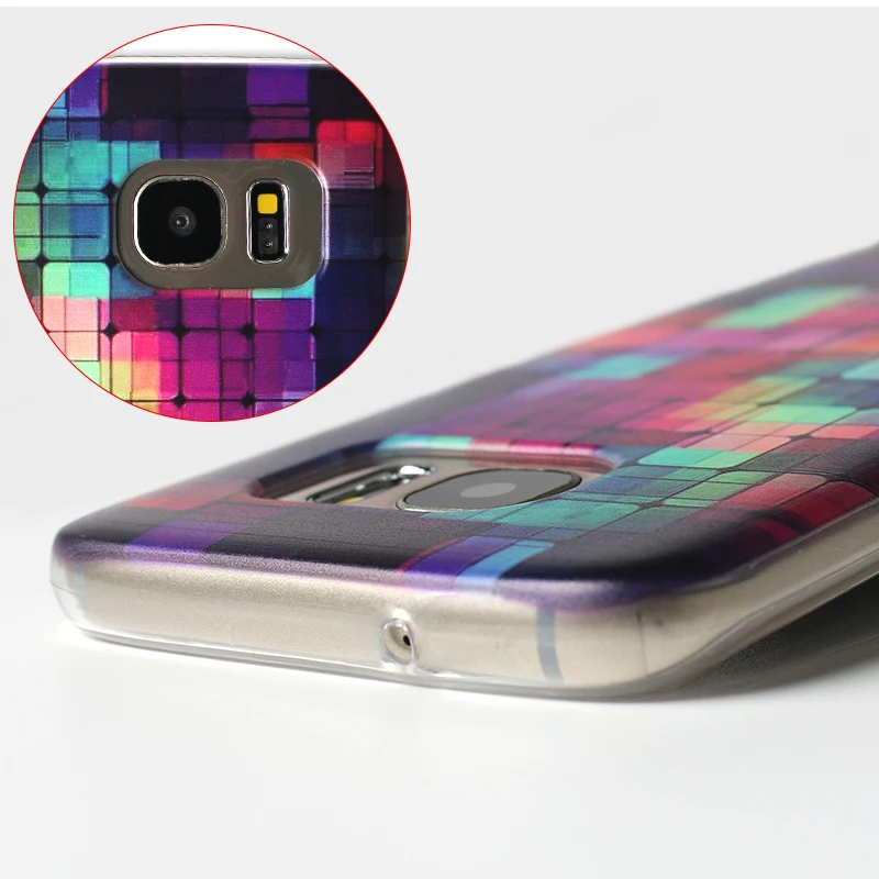 TPU Silicon leather Case for Samsung galaxy S7 edge case cover cute g9300 g9350 capa Original cat |