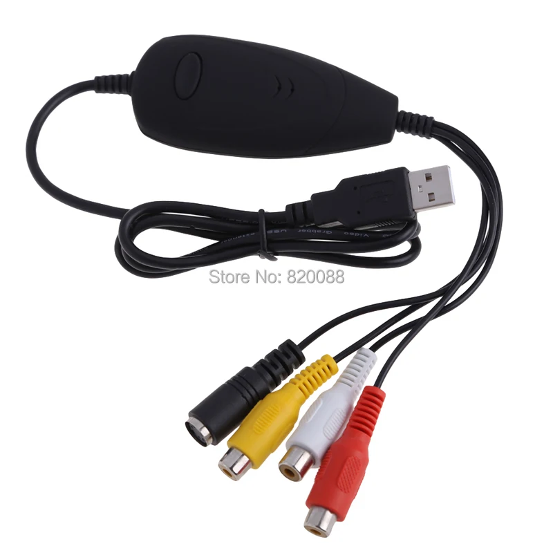 Новинка! USB 2 0 Video Grabber Регистраторы захвата аналогового видео с VHS DVD V8 hi8 в цифровой