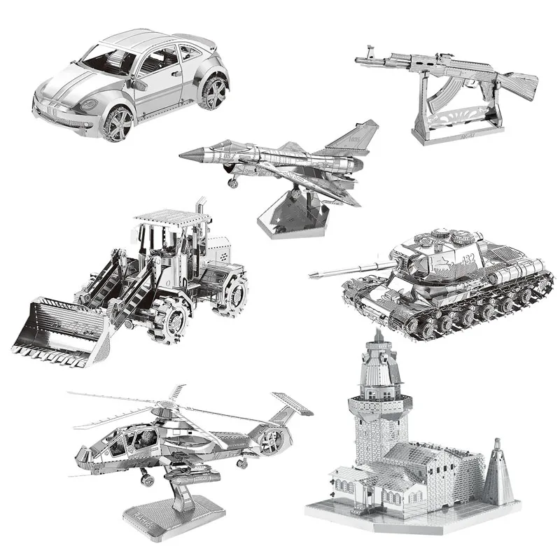 PIP GAMES 3D Army Military Cars Tank Aircrafts Metal Model Building Set Puzzle Adults DIY Education toys Toys PGM037A | Игрушки и хобби