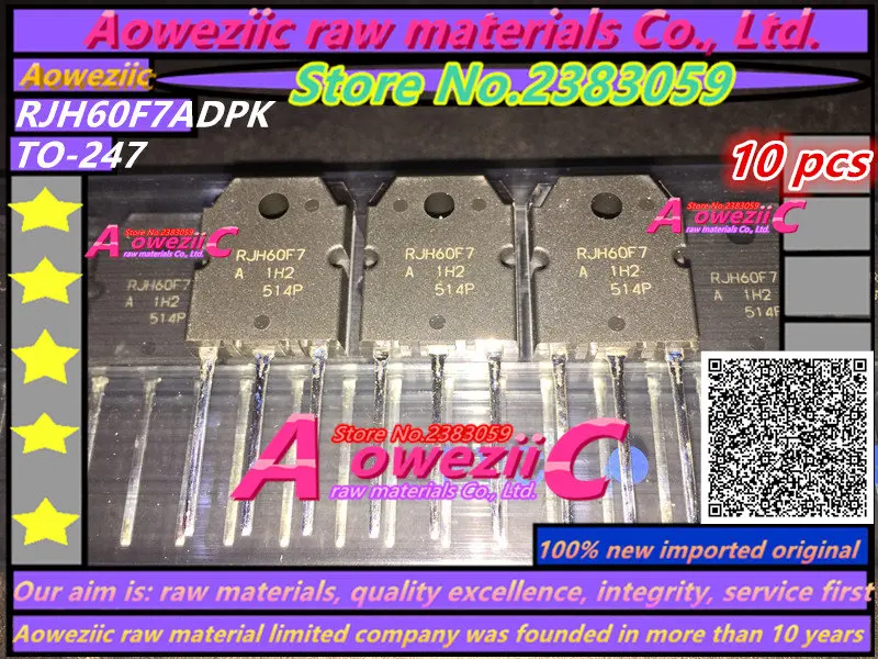 Aoweziic 100% Новый оригинальный импортный RJH60F7A RJH60F7 RJH60F7ADPK TO 247 FET IGBT трубка 90A 600 в|tube| |