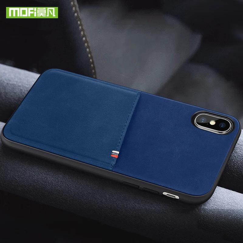 MOFi для iPhone 7 8 X чехол Plus сумка карт 10 ПУ кожа Роскошный кошелек карта задняя крышка