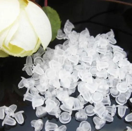 100 шт./лот резиновые заглушки для сережек гайки 4x4 мм защитная крышка фурнитура