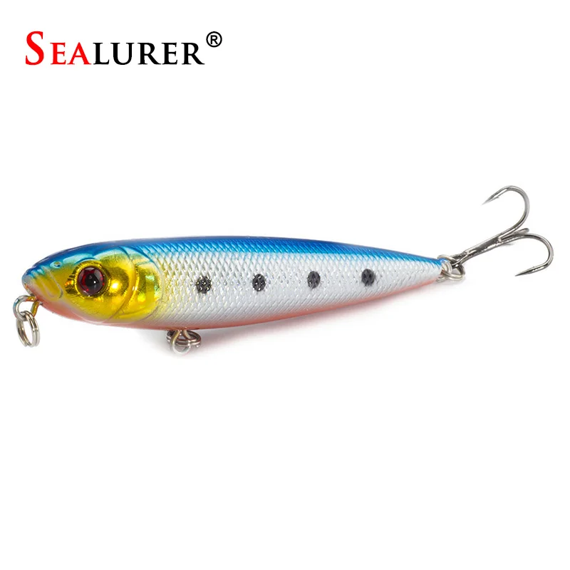 Sealurer 8 см/9 г карандаш рыболовные приманки 6 # крючки Плавающий пластик Pesca жесткая