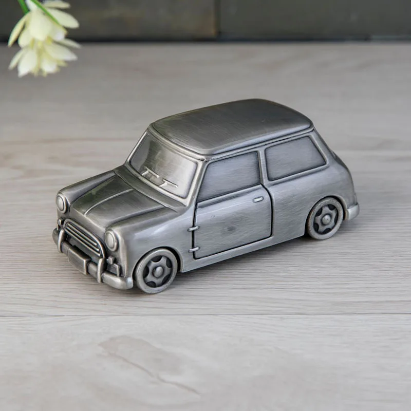 5534P Классическая Автомобильная серия, копилка для монет, копилка, игрушки для детей, подарок, Детская банка, поезд, трактор, винтажный домашний декор, металл, художественное ремесло - Цвет: 5534P