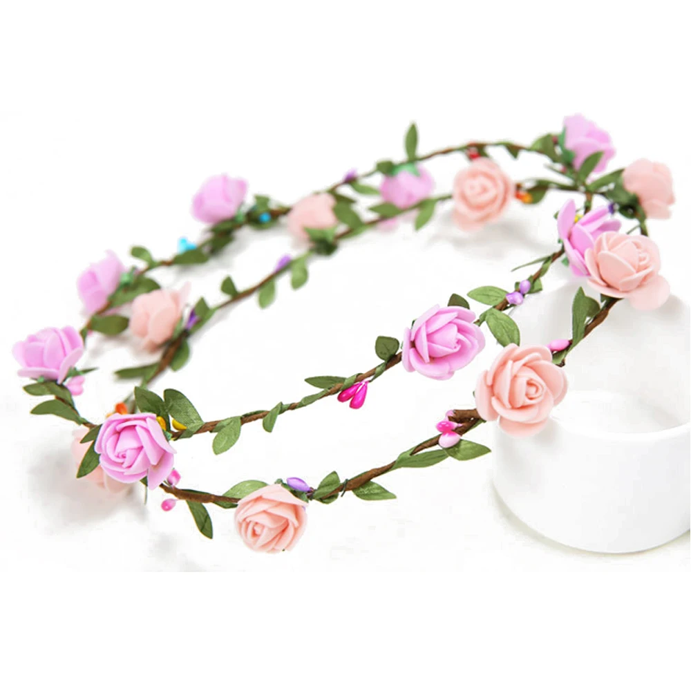 Цветочный венок для волос на голову свадебной вечеринки девочек|headband silver|headbands