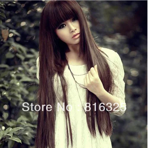 &gt&gt&gt Новый Сексуальный Косплей Женщины Девушки Мода Длинные Прямые Волосы Парик