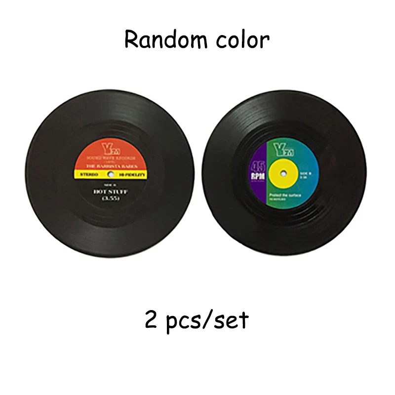 random 2pcs Baispo 2 4 6 шт./партия резиновый виниловый пластмассовый коврик для стола экологическая креативная подставка термостойкий нескользящий коврик для обеденного стола - Цвет: random 2pcs