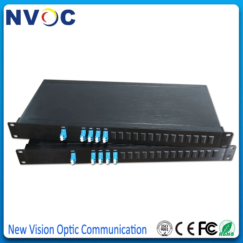 Бесплатная доставка 8 канальный одноволоконный станок 1U CWDM Mux/Demux с LC разъемом