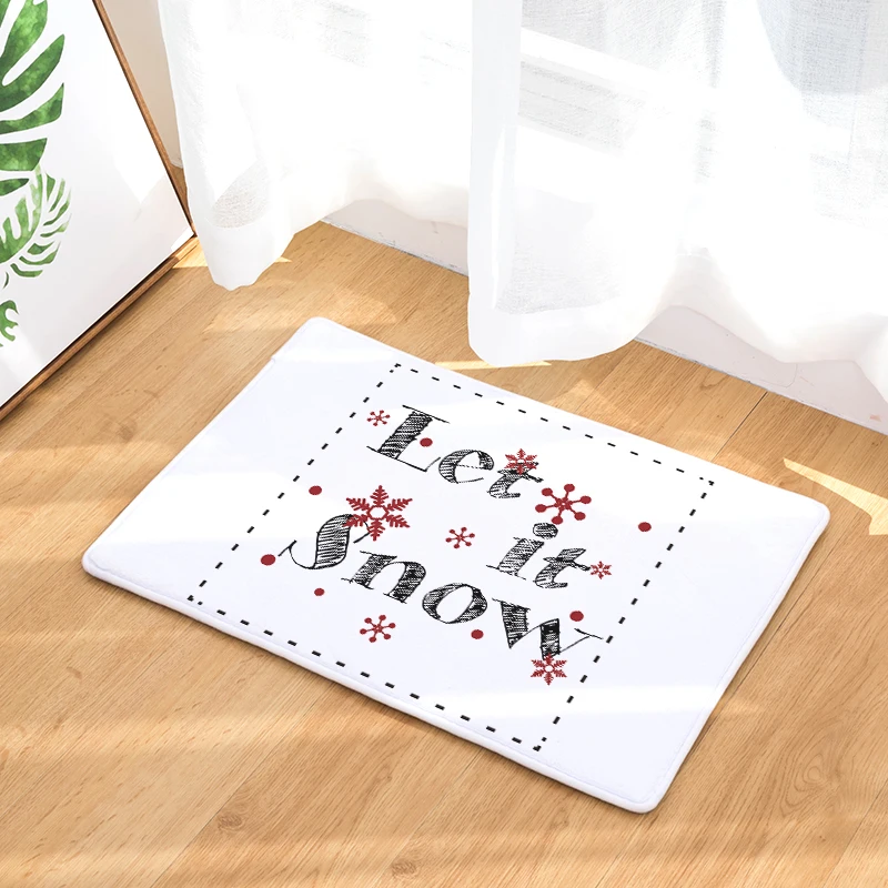 Коврик с рождественским дизайном Felpudos коврик для ванной кухни домашний гостиной