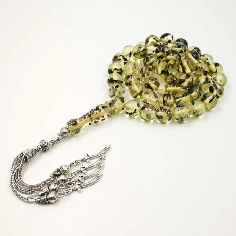 Четки 45 специальные бусины из смолы внутри мастан Сезам молитвенные 10 мм мужские