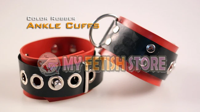 

(DM501) Top quality DM 100% natural Pure handmade rubber Ankle cuffs slave bandage footwear fetish