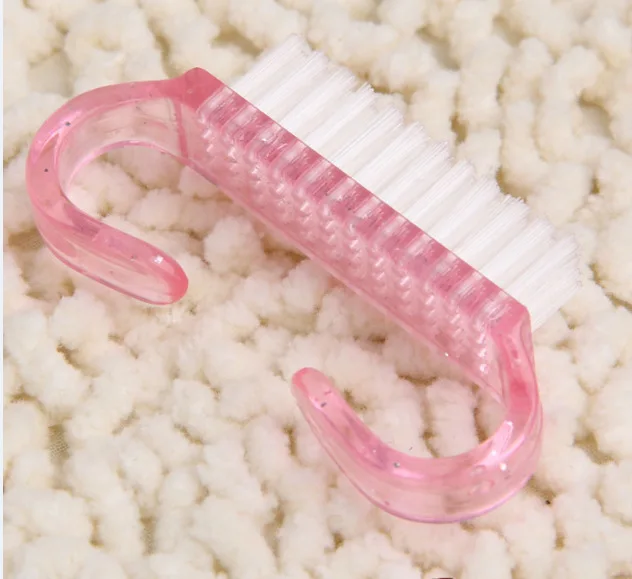 50 Pcs Nail Dust Brush Finger Nail Art Horn Brush Nail Art Tool Supplies Nail Cleaning Brush Free Shipping