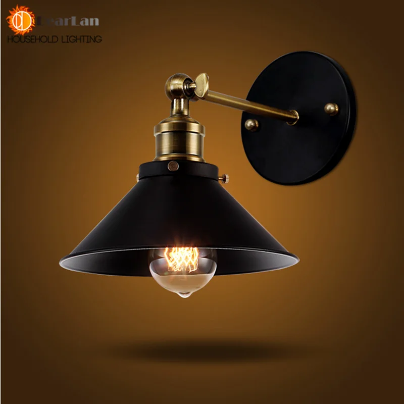 Американский винтажный настенный светильник для помещений прикроватные