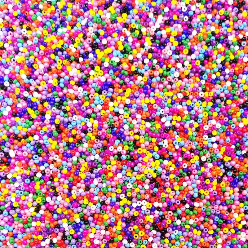 Colorful Распродажа 1000 шт бусины Свободные Круглые бусины для изготовления ювелирных изделий модные креативные красочные DIY бусины аксессуары - Цвет: Colorful