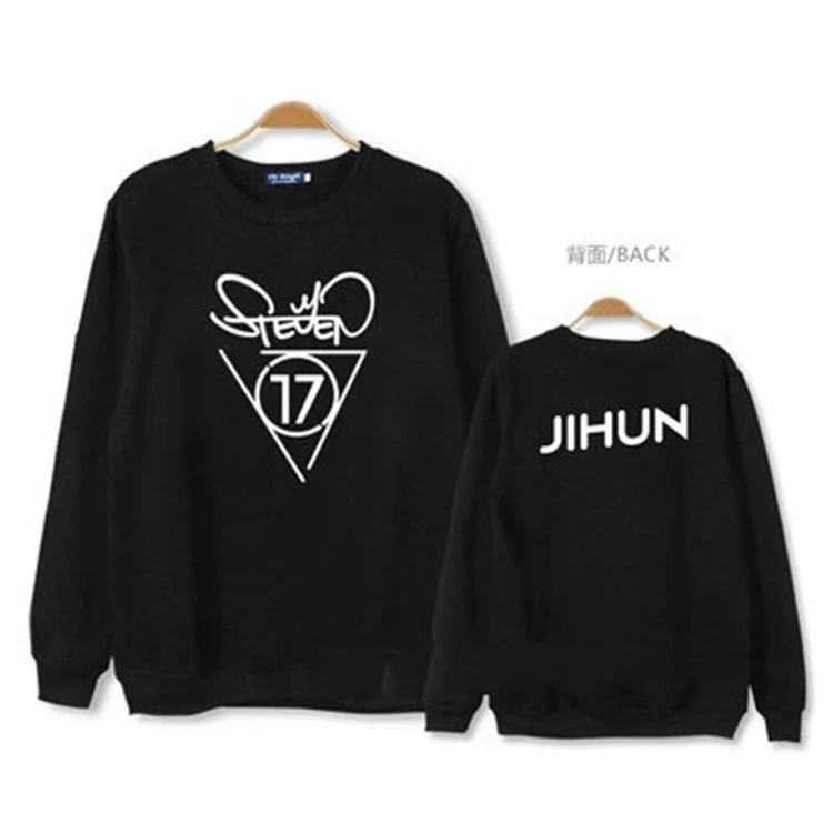 Seventeen k поп 17 июня Толстовка бренда jeonghan мерсеризованная хлопковая одежда exo pop