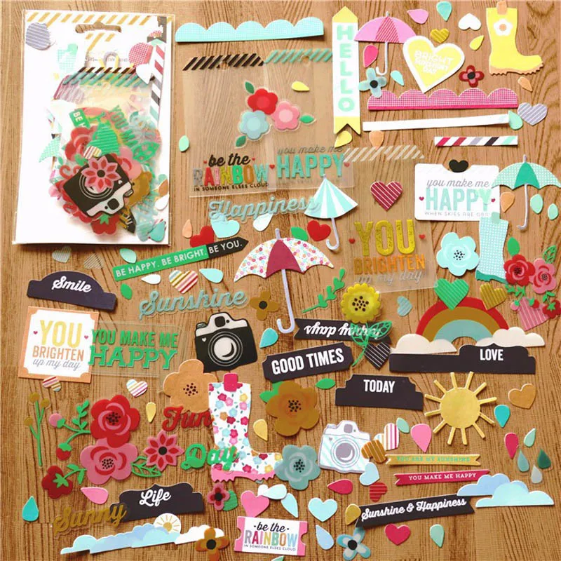 Hello Life прозрачный ПВХ diecuts для DIY скрапбукинга/фотоальбом украшения ремесла