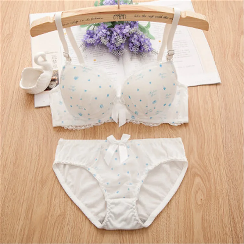 2018 комплект с бюстгальтером для девочек-подростков и трусиками детское нижнее