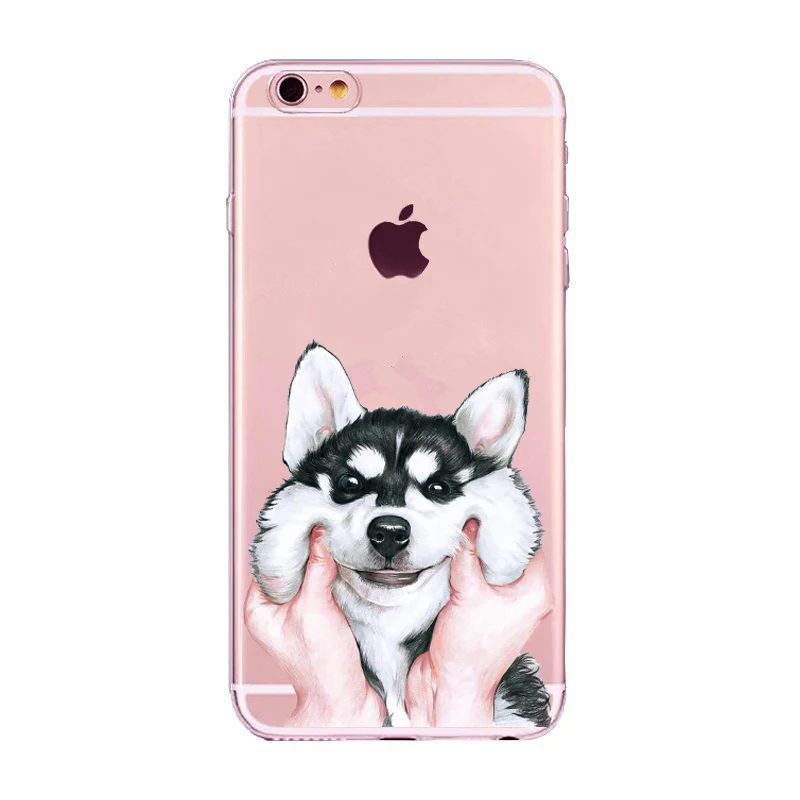 Милый чехол с принтом собаки для iPhone 7 8 plus x xs max силиконовый мягкий тонкий чехол для телефона бампер для ihone 6s 6 7 8 plus x 5se 5s 5 - Цвет: Армейский зеленый