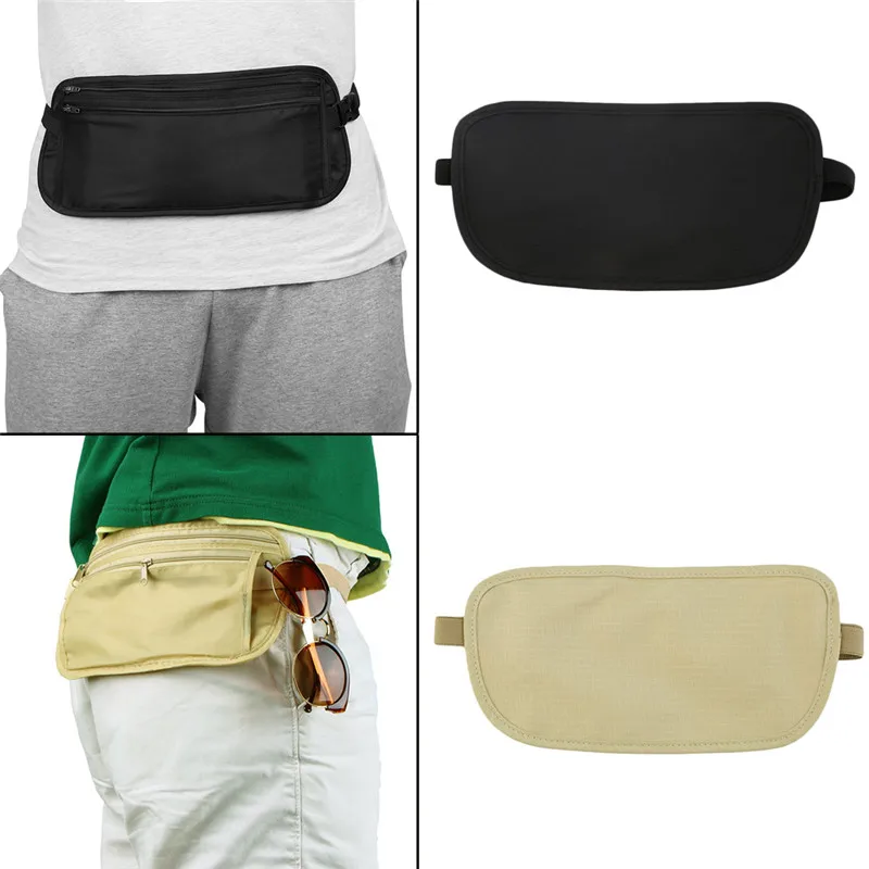 Women Man Mobile Phone Waist Bag Simple Travel Pouch Belt Money Wallet Bags Passport Holders Change Safe Strap Packs | Мобильные