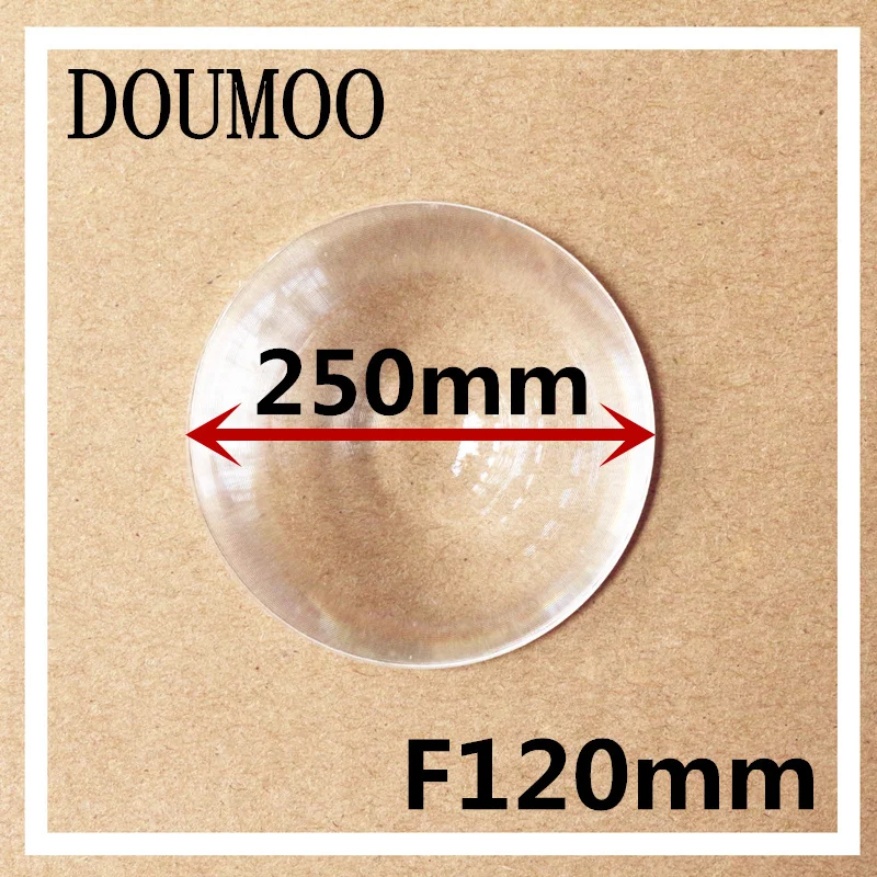 

5 pcs Diameter 250 mm Focal length 120 mm Fresnel Lens DIY TV Projection Solar Cooker thickness 2 MM High light condenser lens