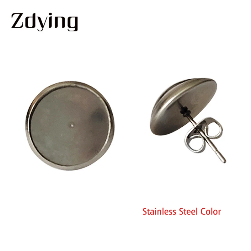 Модные серьги-гвоздики с изображением дикого волка Кабошон Из Белого Волка из