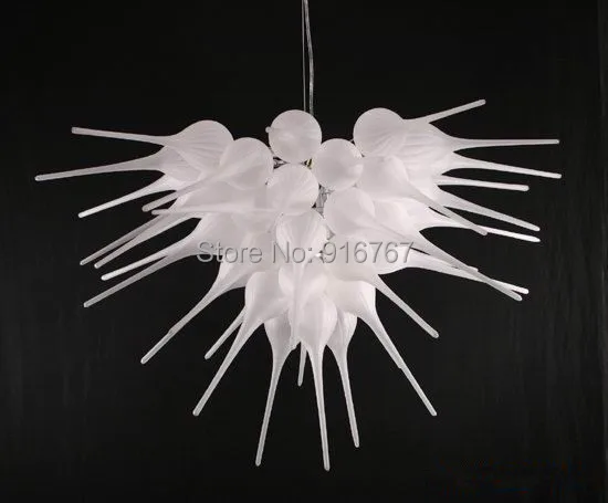 

Pure White Murano Glass Lamp Contemporary