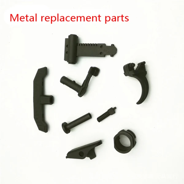nylon replacement AK UNCLE Gel Blaster RX AKM 47 игрушечный пистолет металлический зажим для журналов металлическая крышка металлическая Шестерня RX AK47 коробка передач нейлон запасные части ремень - Цвет: nylon replacement