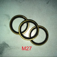 25 pcs oil drain plug metal rubber bonded washer seal o ring gasket fits m27g34